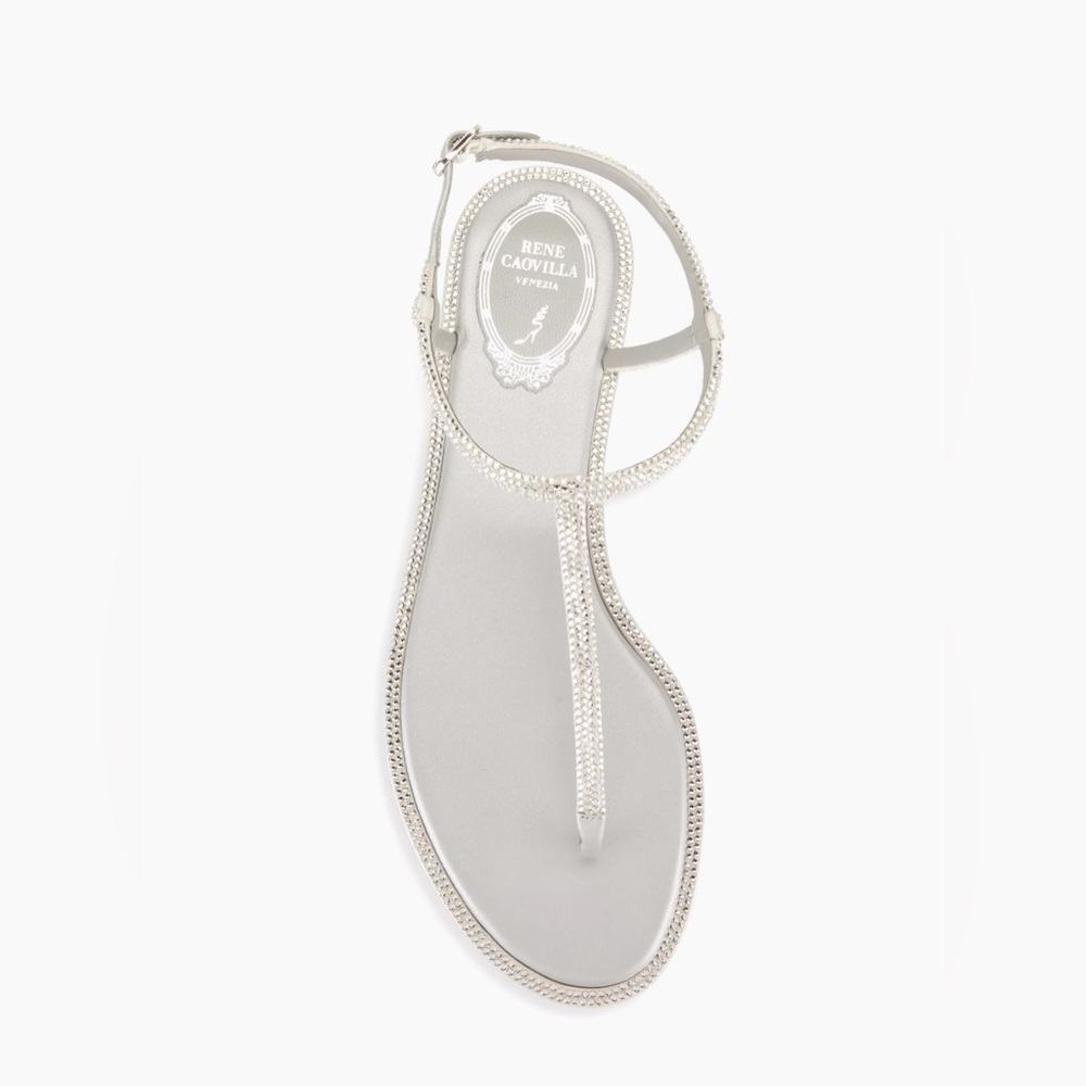 Renee Caovilla T strap sandals - worn twice- like new!